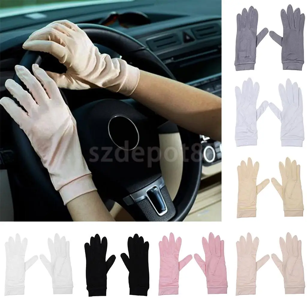 Phenovo Ladies Women   Silk Gloves Liner Inner Thermal Skiing Driving Cycling Party Gloves