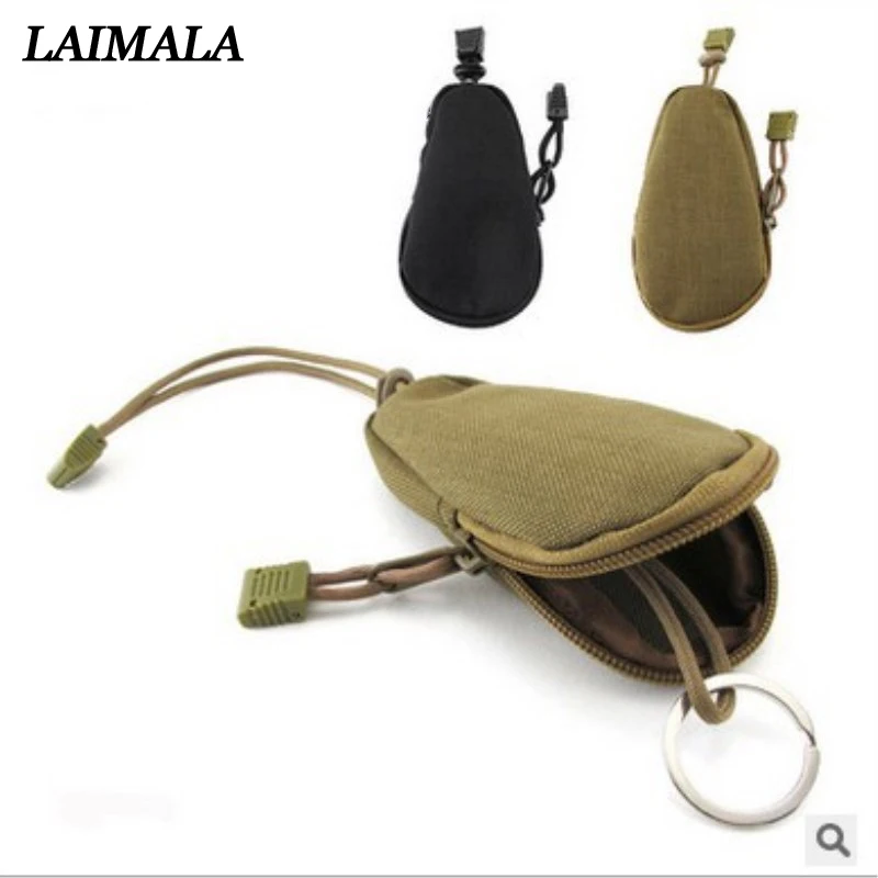 Hiking Camping Organizer EDC Mini Small Wallet Coin Purse Outdoor Men Key Pouch Money Bag Tritium Keychain Pocket Tool