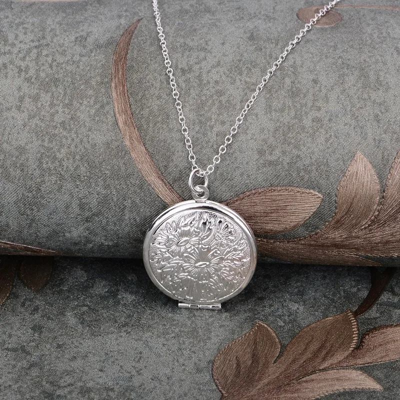 silver plated Necklace 925 jewelry silver Pandant Fashion Jewelry LATLORLF