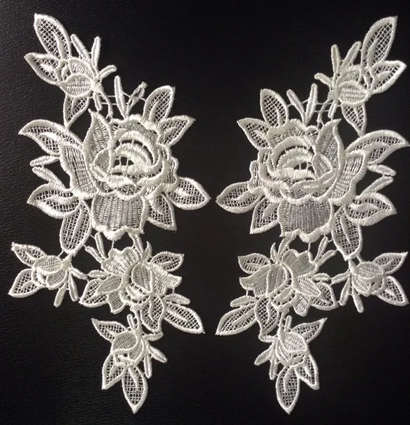 

26.5cm*13.5cm polyester mirrored embroidery applique,embroidery hair decoration patches,veil applique,XERY0725D