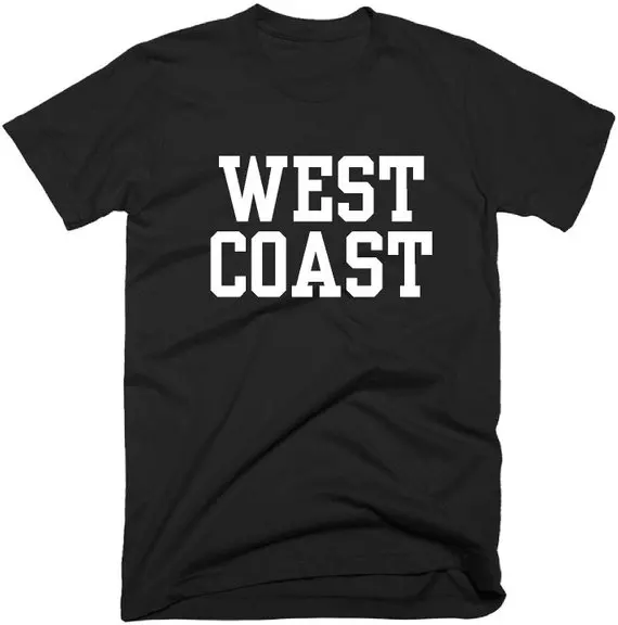 Skuggnas West Coast T Shirt Fashion cool tees cute Hipster tee shirt Tumblr aesthetic harajuku gothic Unisex Tops camiseta