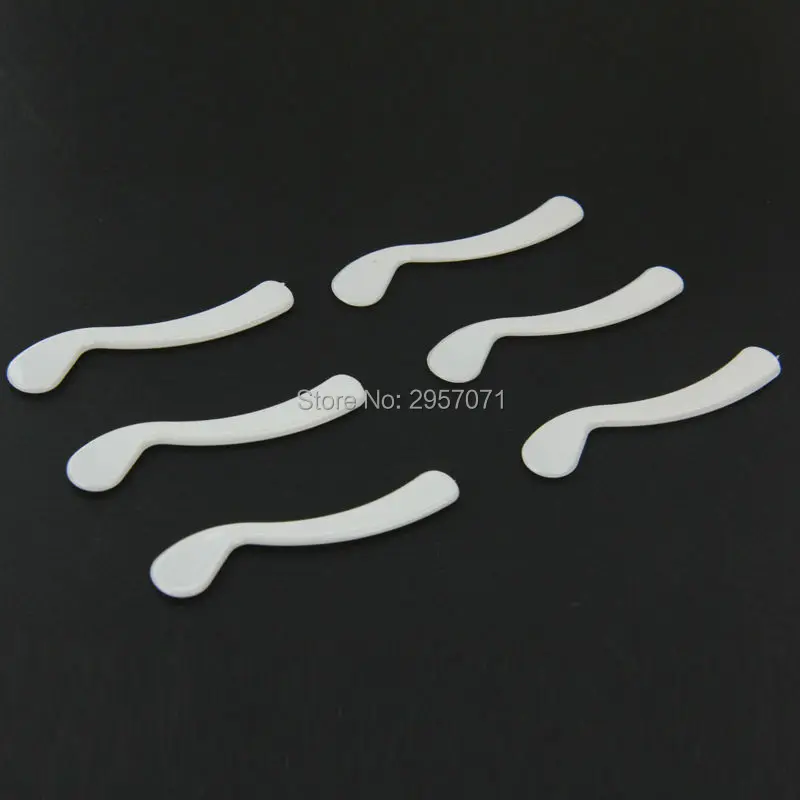 100pcs Mini Cosmetic Maquiagem Spatula Scoop Disposable DIY Face Mask White Plastic Spoon Sticks Lady Makeup Tools Kit