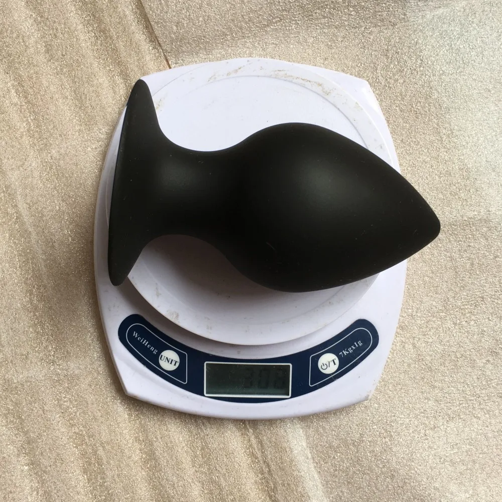Black Silicone 2.8inch Diameter Large Butt Plug Huge Anal Plug,Unisex Super Big Anal Dilator Anus Training Sex Toys,Sex Products image 3