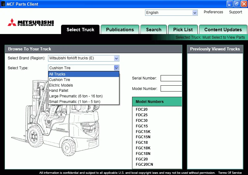 SattvDiag ForkLift EPC 2024 (MCFE-EURO) Repair Manuals For Mitsubishi