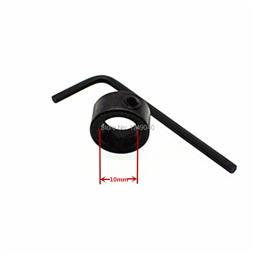 Broca de acero al carbono para carpintería, collares de tope de profundidad, anillo de diámetro, posicionador de 10mm, localizador con llave hexagonal portátil