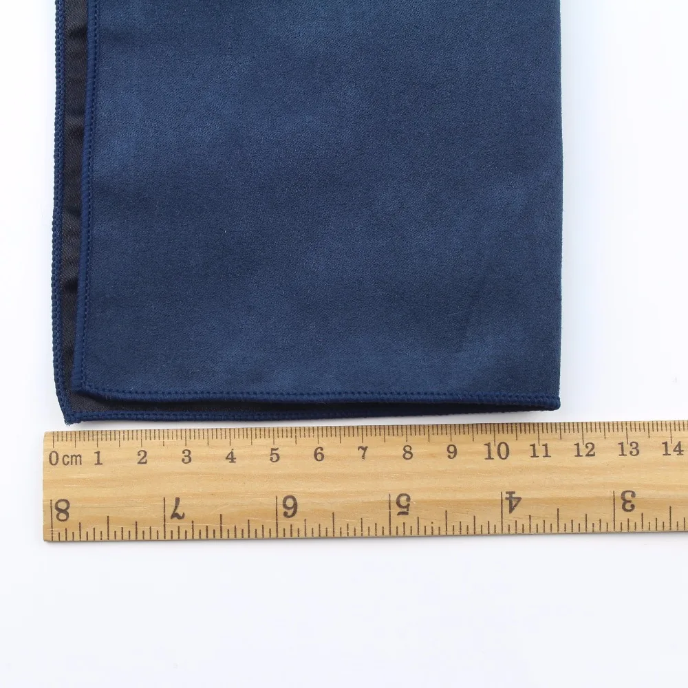 Two-Sided Solid Micro Suede Pocket Square for Men, Soft and Stylish