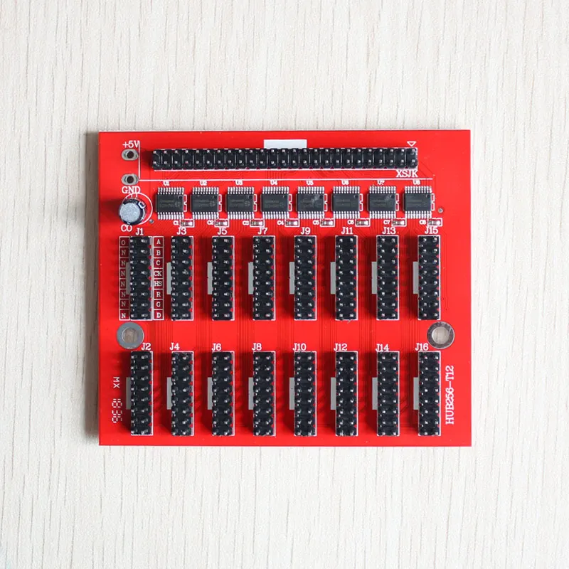 Адаптер-плата HUB12A(256), адаптер для платы управления светодиодным экраном, адаптер для преобразования платы со слотом управления с выходом порта 16 * Hub12A