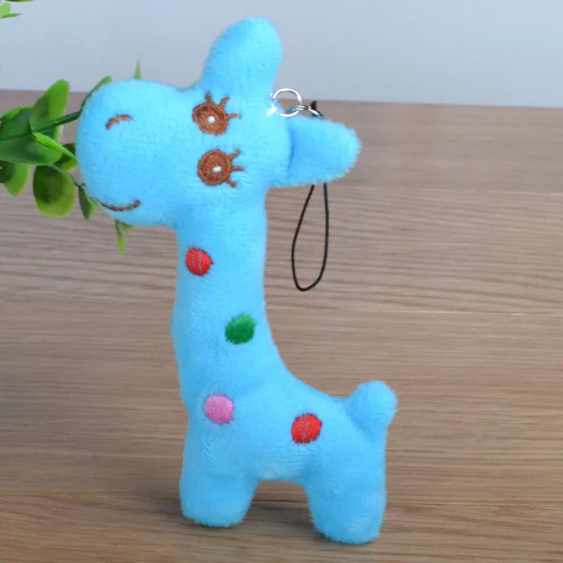 Kawaii Mini Plush Toys 3Colors - Giraffe 8CM Stuffed Toy Doll Wedding Bouquet Toy Plush Keychain String Toy Doll B0818