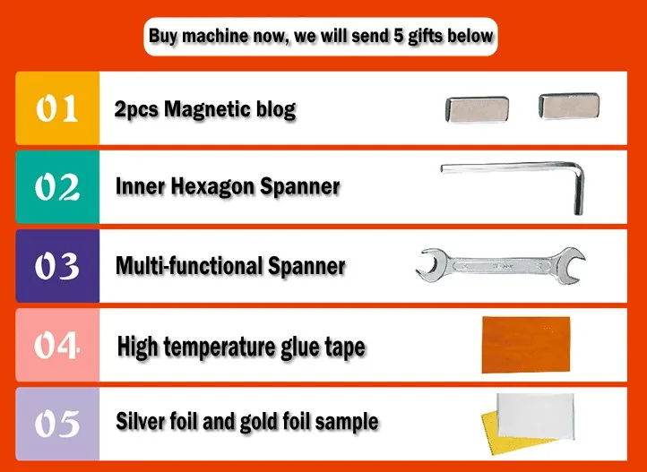 5x7cm Hot Foil Stamping Machine For PVC Card Leather Wood Paper Embossing