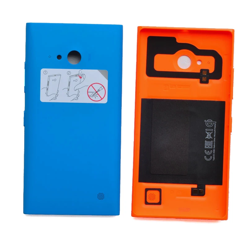 Newest For Nokia Microsoft Lumia 730 / 735 Original Plastic Battery Cover Rear Housing Back Case Housing With NFC