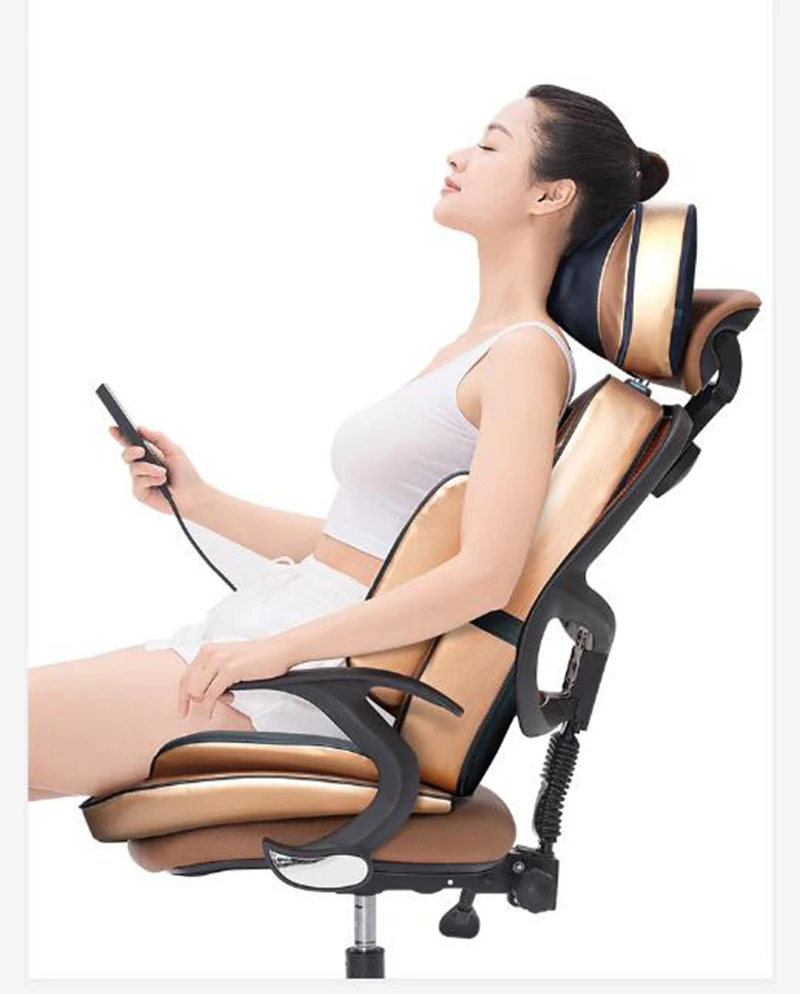 Massage cushion for leaning on of cervical spine massager neck shoulder waist massage chair cushion knead J2216