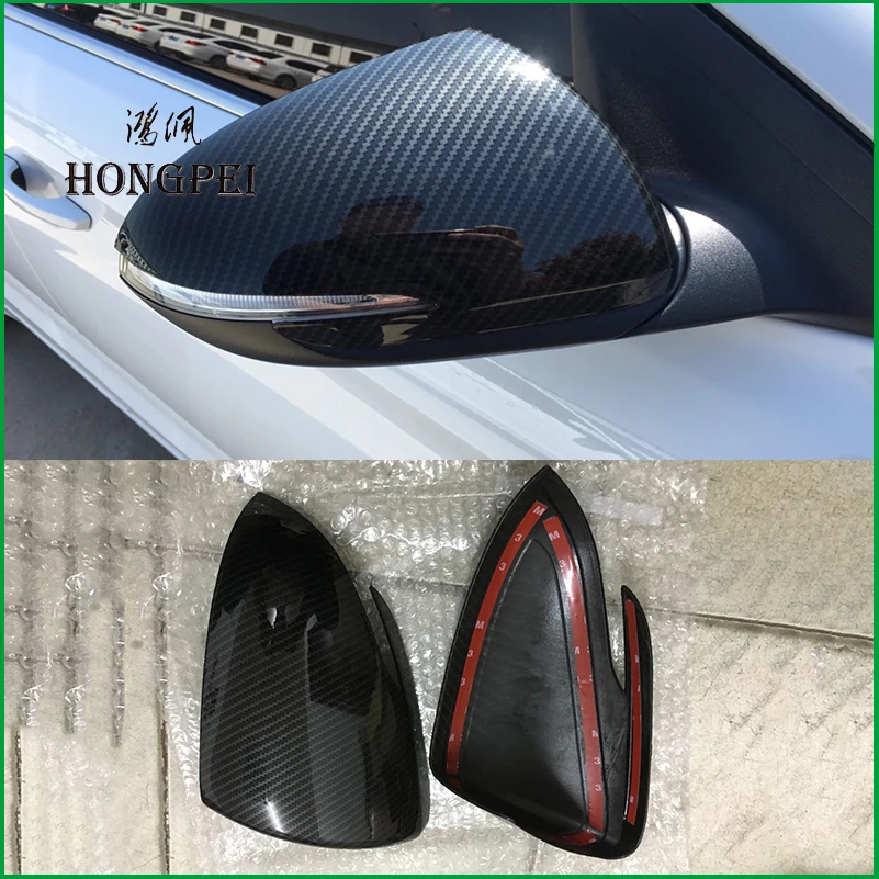 For Hyundai Elantra Avante 2016 2017 2018 Exterior Door Side Wing Rearview mirror Cover Sticker Trim