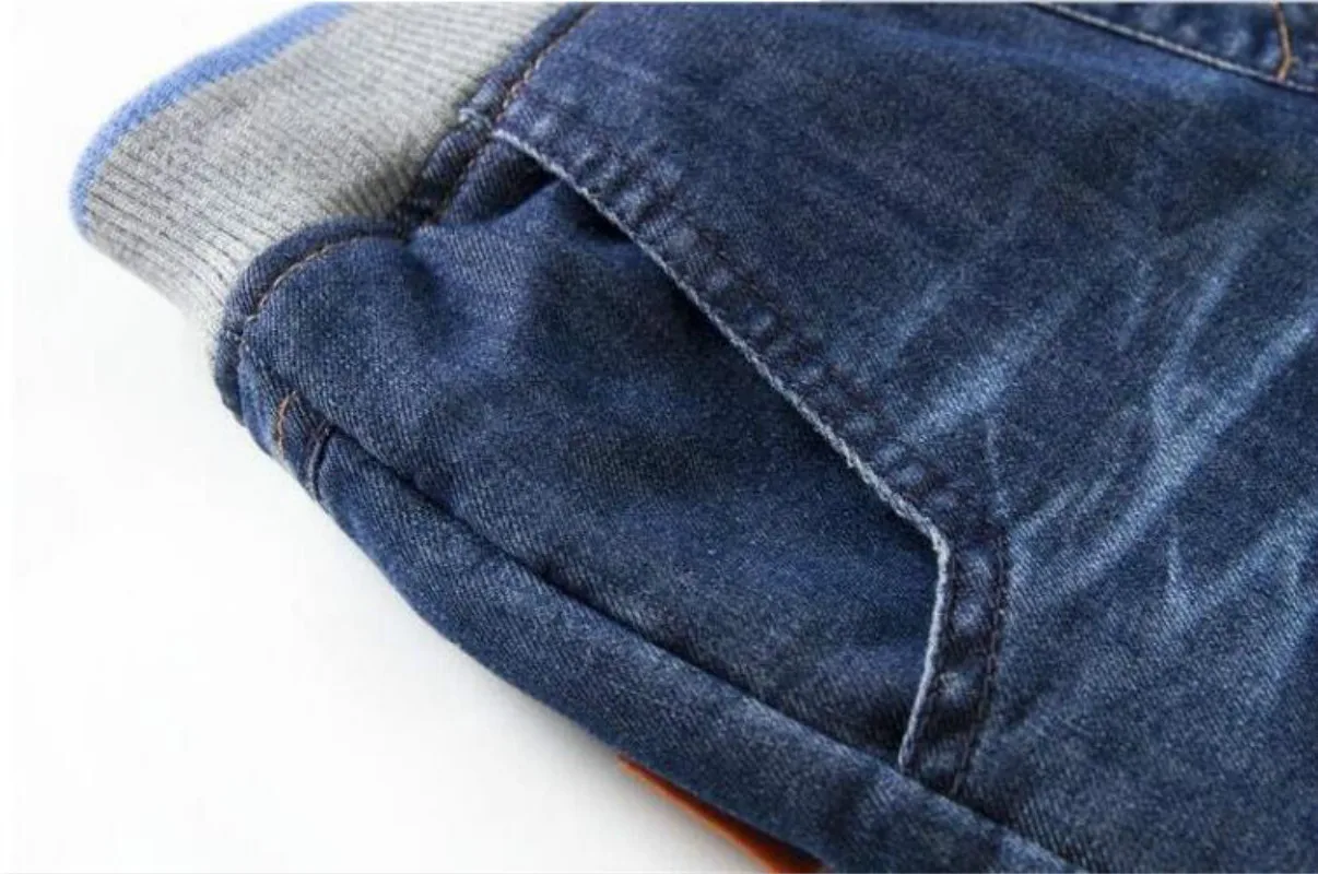 NYSRFZ New Arrival Boys Jeans Casual Jeans Thick Winter Jeans Hot Pants Children Fashion Cotton Winter Pants