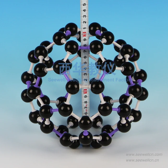 150pcs Chemical molecular structure C60 crystal structure model 3120 C60 fullerene molecule model football ene chemistry