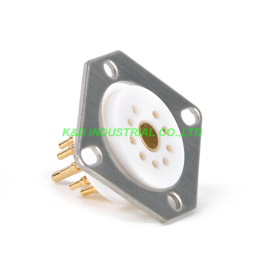 4 cái 8pin để 9pin Ống Ổ Cắm Sốc Bằng Chứng Tấm Phẳng Thép Không Gỉ Lắp