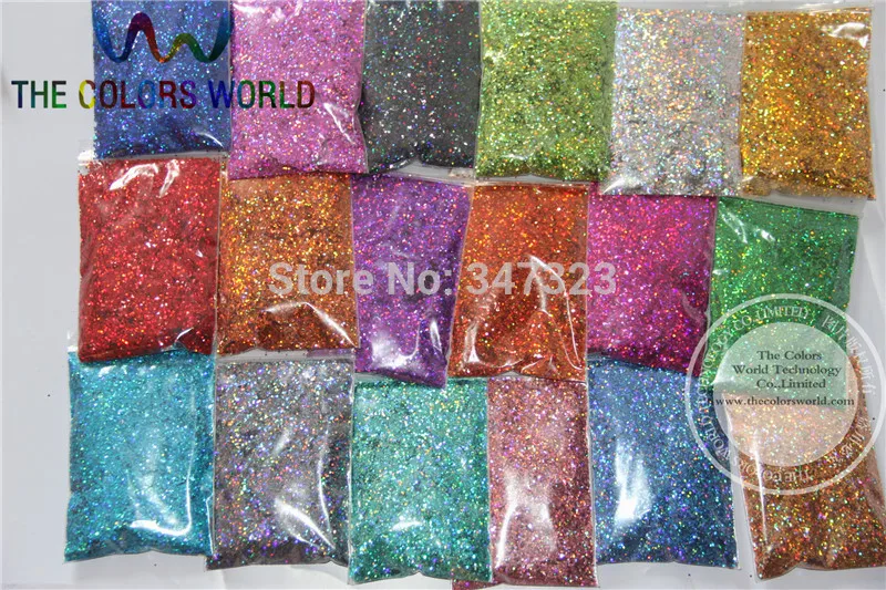 

24 Laser Holographic Colors 1MM Laser Glitter Spangles for nail design,art and craft accessories