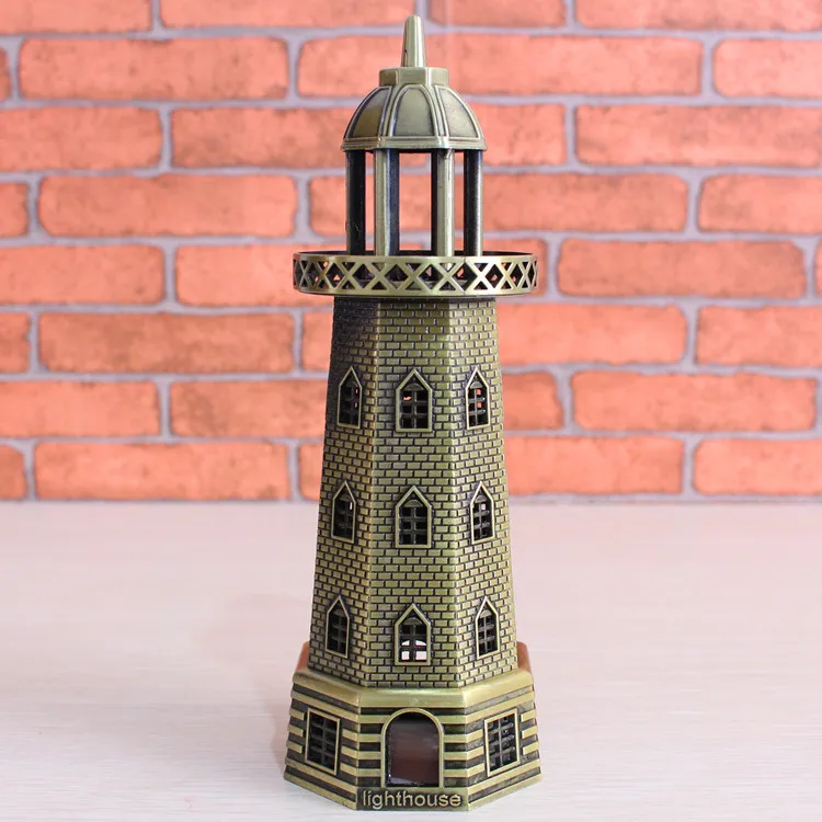 

sea lighthouse retro metal decoration world famous architect Peggy Point Lighthouse model Home Furnishing ornaments