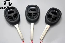 5PCS New Replacement Car Key Case For Saab 9-3 9-5 93 95 3 Buttons Remote Key Blank Car Case Shell Fob