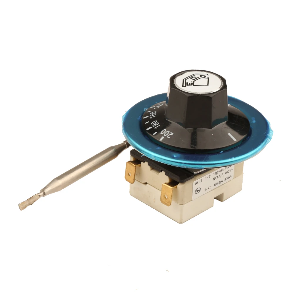 60-200 Celsius Germany EGO 2 Pins Capillary Temperaturregler - Adjustable Tempering Control Switch for Fridge 55.13032.450