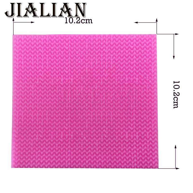 DIY lace Mat Needle knitting wool texture Silicone Fondant Mold DIY Cake Decorating Tools chocolate sugar art displays T0910