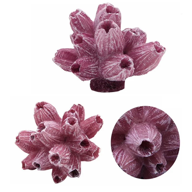 Beautiful Resin Artificial Aquarium Coral Decoration Colorful Lanscaping Aquarium Stone Decor Fish Tank Ornament Coral Reef