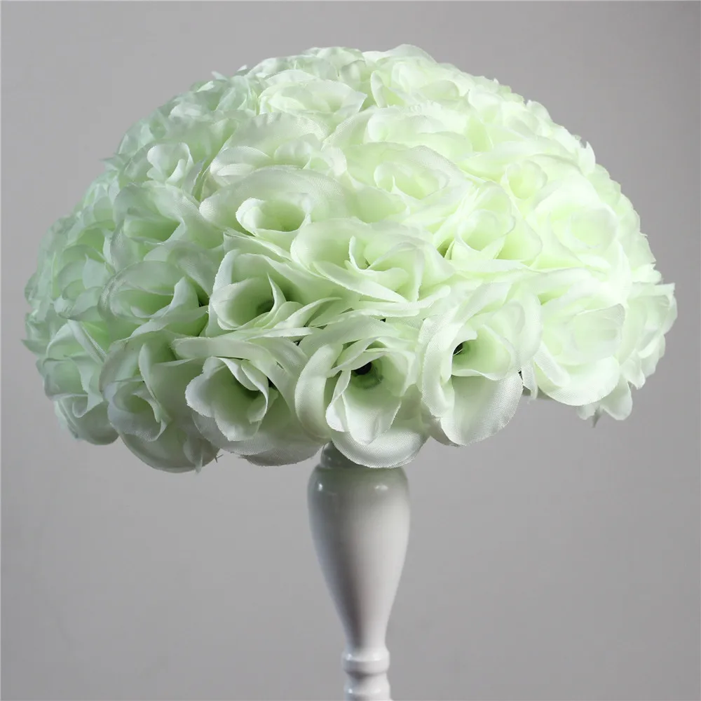 SPR SPR 40cm plastic center-ivory/off white artificial flower ball 4pcs/lot,kissing ball,party flower decorations more colo