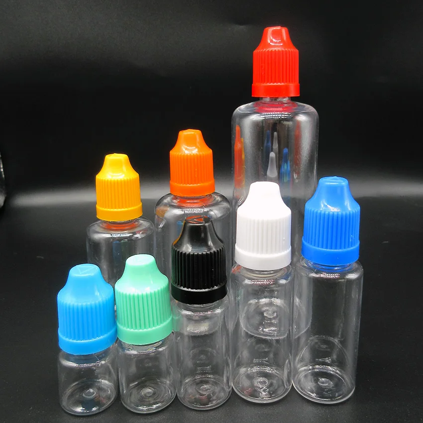 10 Stuks Plastic Mini Fles, Pet Lege E Sigaret, Vloeibaar Monster Fles, Naald Tip, Kindveilige Dop