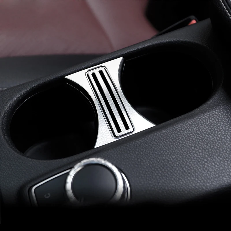 For Mercedes Benz A class CLA GLA W176 C117 W117 X156 Car Console Ashtray Gear Shift Box Water Cup Holder Cover Trim strip Frame