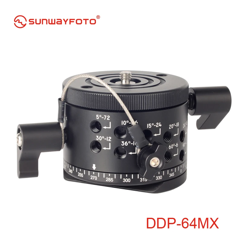 SUNWAYFOTO DDP-64MX Indexing Head for Dslr 360 Panoramic Tripod Head Professional Aluminum  Panoramic Tripod  Head Indexing Head