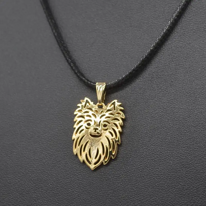 Women's Rope Chain Long Haired Chihuahua Dog Necklaces