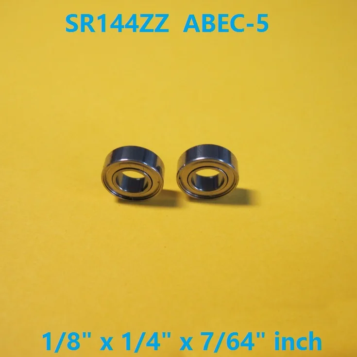 

50 шт. SR144ZZ нержавеющая сталь 1/8 "x 1/4" x 7/64 "дюймов Высокое качество шарикоподшипник из нержавеющей стали 3,175x6,35x2,78 R144ZZ R144 ZZ