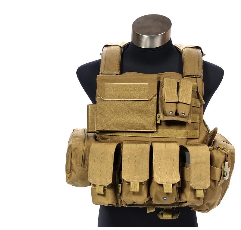 

FLYYE FY-VT-M005 Modular Waterproof Camping CS Combat Tactical Adjustable Tactical Combat Army Military Gear Vest Set