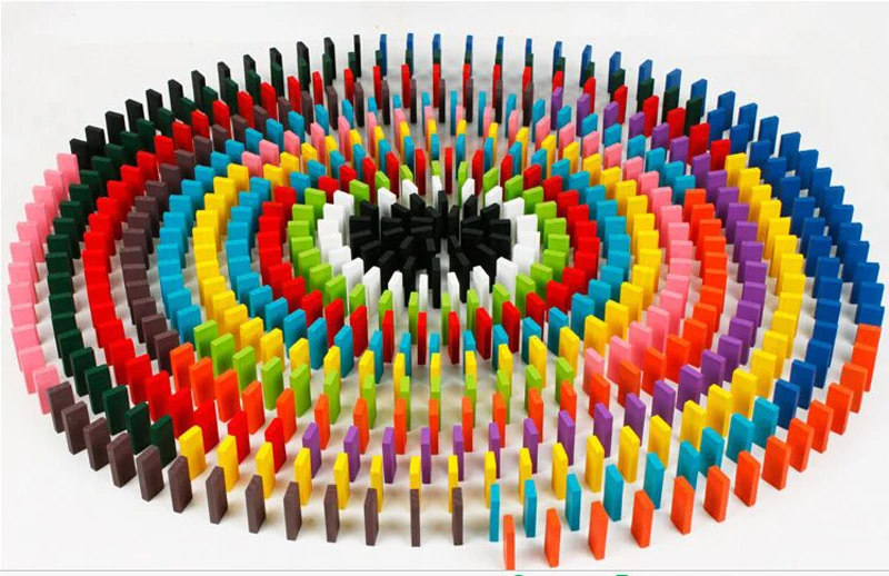 120pcs/set Colorful children rainbow educated Domino block.kids color recognized wood toy