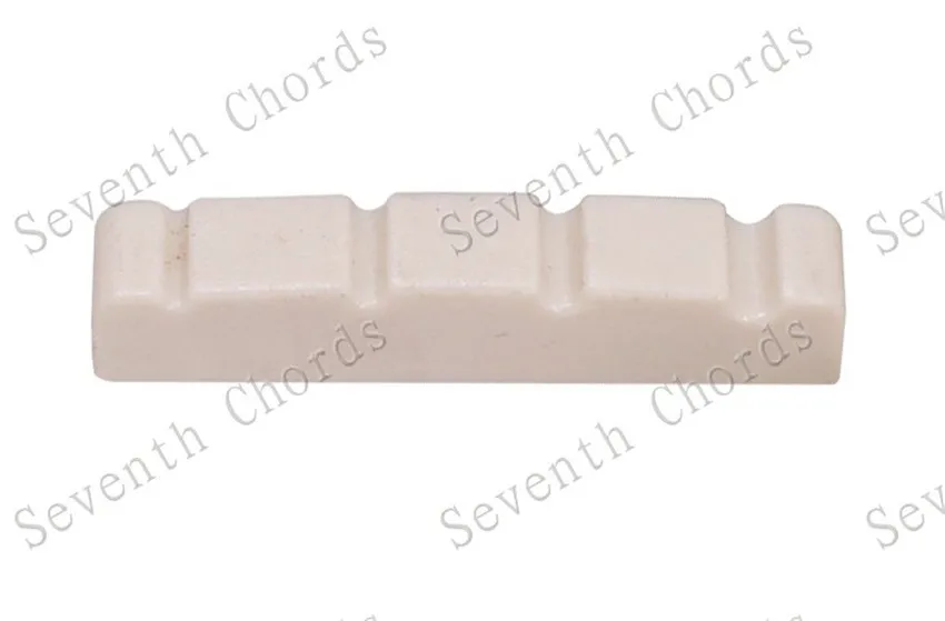 2 Stücke Kunststoff 4 Saiten Bass Muttern Größe 38*5,8*8,4mm Lvory Weiß Schwarz Für Wählen Gitarre Zubehör Teile – Detail 2