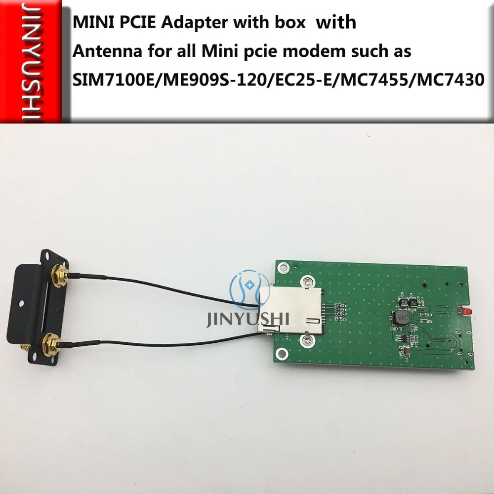 Imagem -04 - Mini Pcie Kit Caixa de Teste com Gabinete Lte Módulo Mais Antena Usb Mini Pcie Adaptador para Sim7600e-h Sim7600a-h Sim7600sa-h Sim7600g-h