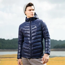 White Duck Down Jacket Men Ultralight Sport Coat 2019 New Windproof Thermal Windbreaker Winter Gym Outdoor Workout Run Jackets