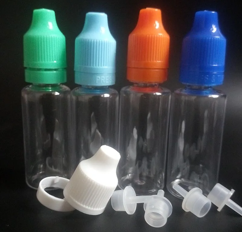 

Electronic Cigarette Ejuice Bottles Empty Bottles Child Proof 20ml Plastic Tamper Evident Pet Dropper Bottle