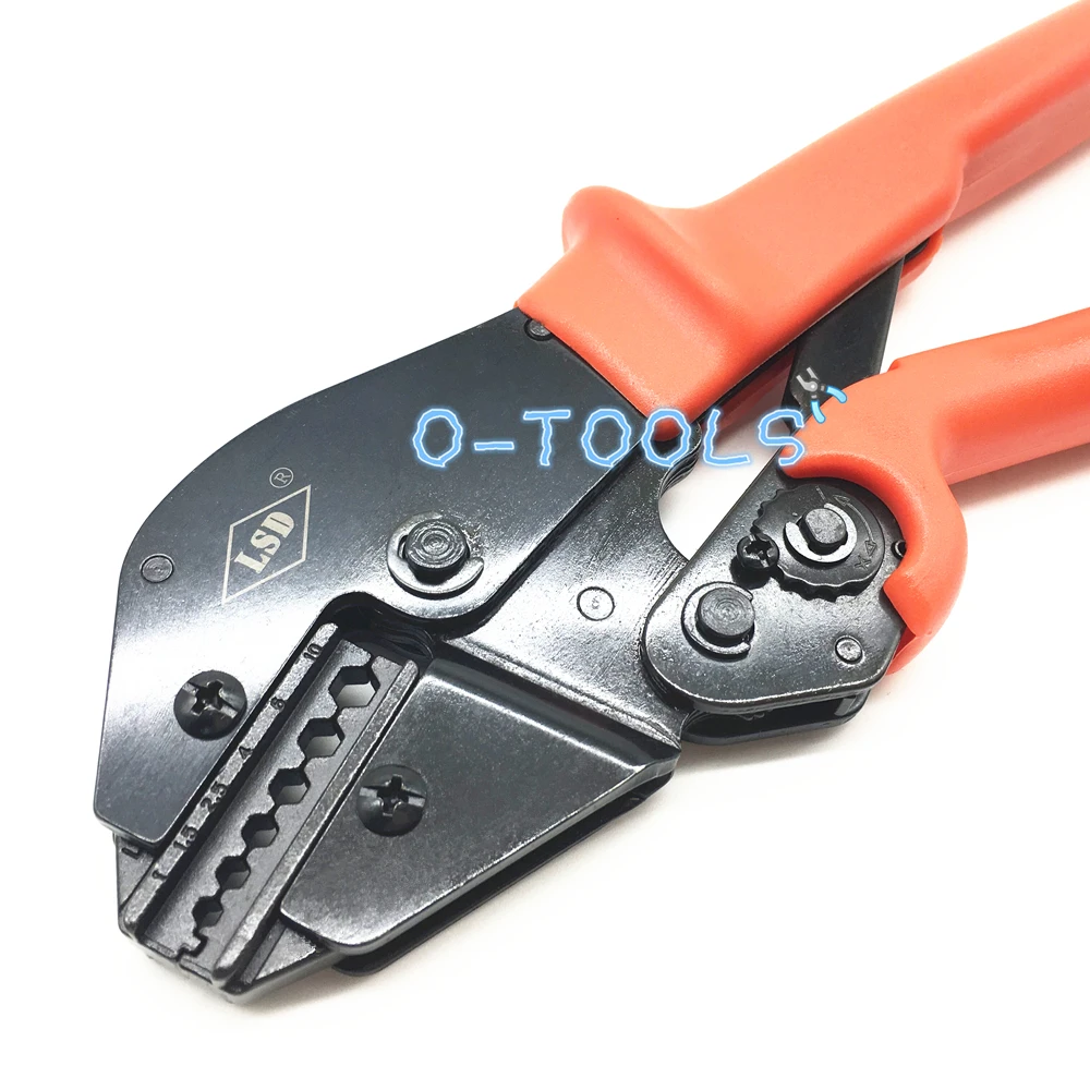 Ratchet crimping tool for non-insulated terminals 1-10mm2 cable lug crimp pliers hexagonal crimper AP-110TX