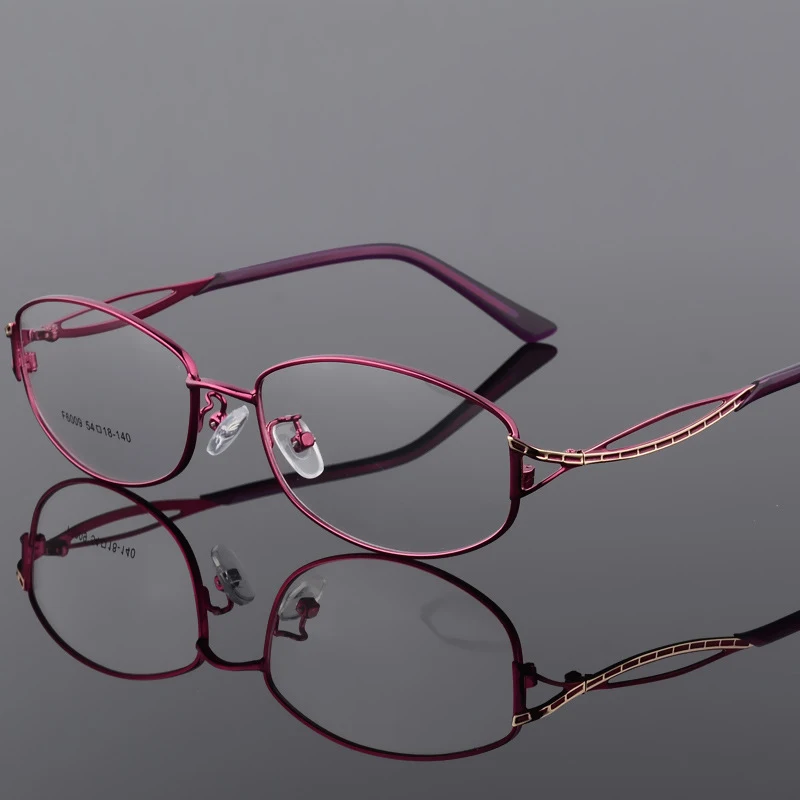 BCLEAR – lunettes en alliage pour femmes, monture ovale élégante, monture métallique Ultra légère, presbytie, myopie