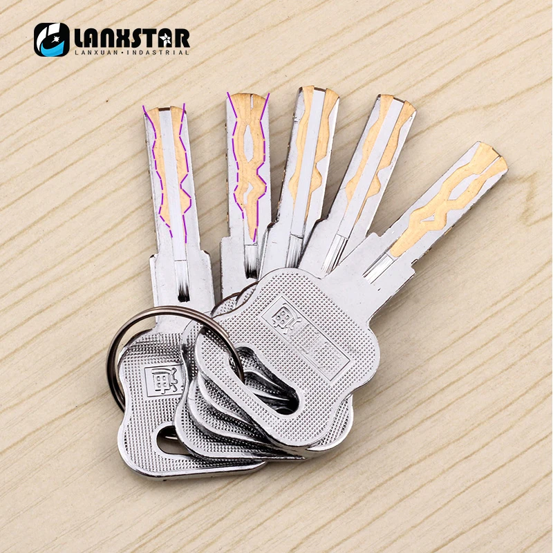 Full Copper Glass Door Lock core C-class Blade Ground Lock Half Locks Core Large 50 Single Open Lock Core 5 Pure Copper Key