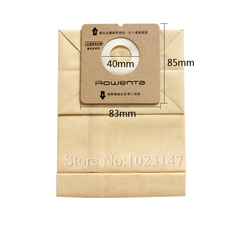 10 Stück Staubsauger-Filterbeutel, Staubpapierbeutel für Rowenta RO1121 RO1122 RO1124 RO1132 RO1136 RO1321 Staubsauger