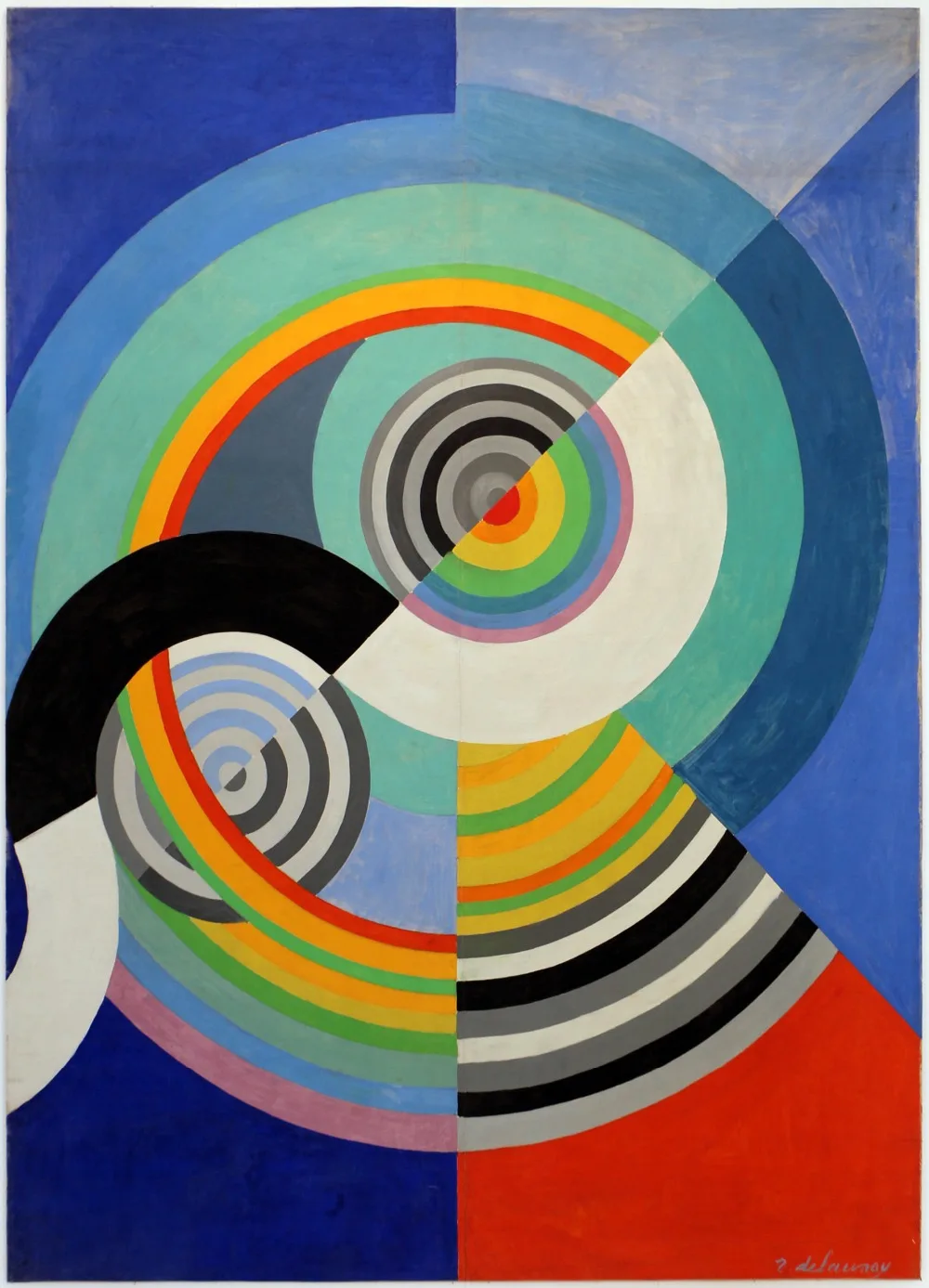 

High quality Oil painting Canvas Reproductions Rhythm by Robert Delaunay hand painted