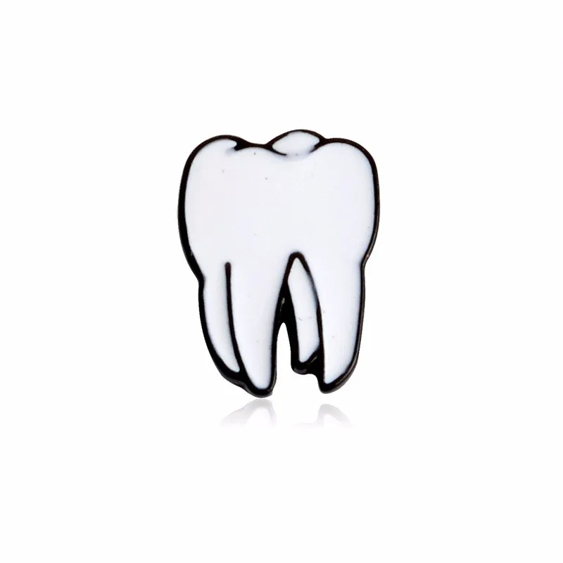 Dente occhio cervello spille da cartone animato smalto duro spille distintivi spille zaino giacca accessori collezione di spille per gioielli