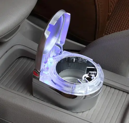 

Car LED Light Ashtray Auto Travel Cigarette Ash Holder Cup Fashion Led Car Ashtray Portable Car Accessories