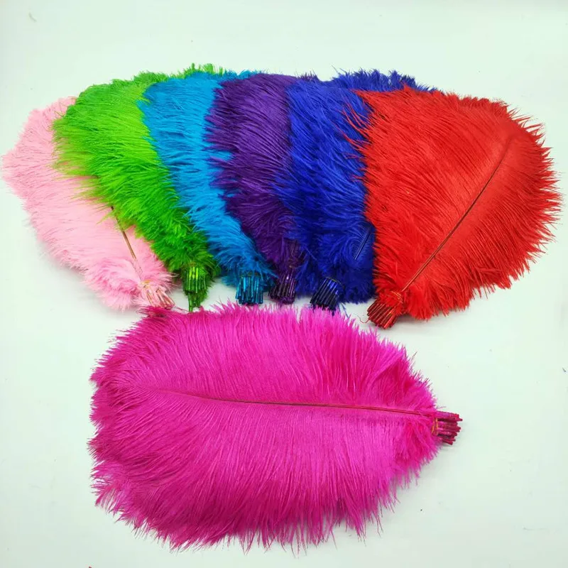 YOYUE 10pcs 35-40 Cm Beautiful Cheap Natural Ostrich Feathers Diy Jewelry Accessories Wedding Decorations Plume Feather Ostrich