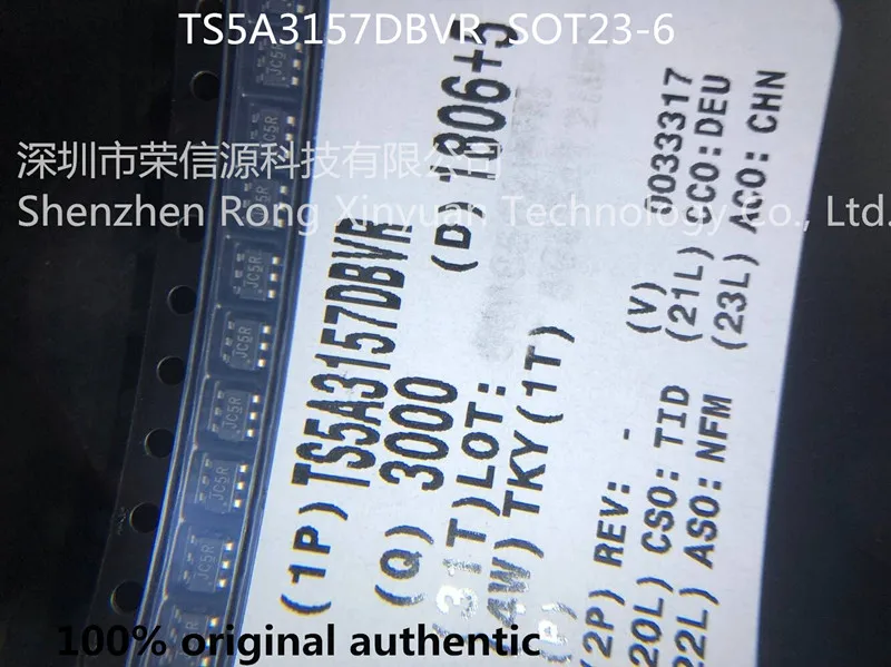 

20Pcs TS5A3157DBVR TS5A3157 Printing JC5R JC5 SOT23-6 100% new original 10-Ω SPDT ANALOG SWITCH