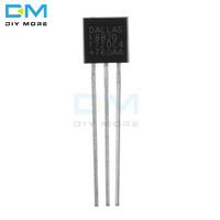 5PCS DS18B20 18B20 TO-92 chips Temperature Sensor IC Programable 3v 5.5v VDD DQ GND 3 PIN 3PIN