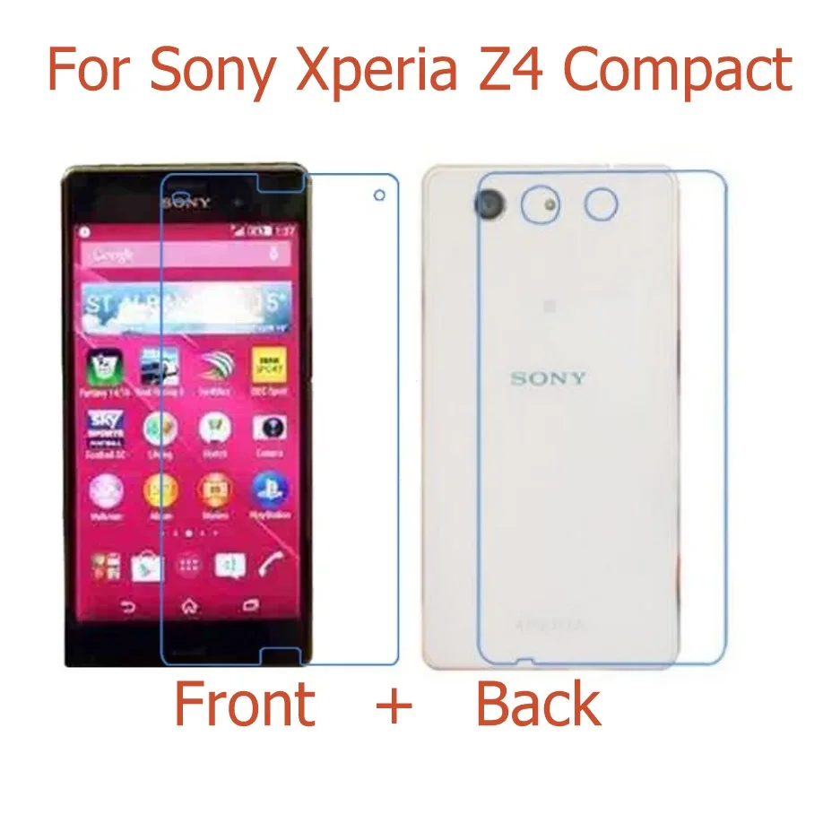 (Front+Back) HD Clear glossy+ Matte Film For Sony Xperia Z Ultra Z1 Z3 Z4 Z5 Mini Compact  Z2A Z3V Screen Protector Film