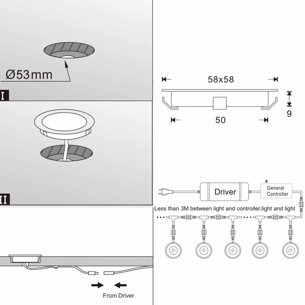 LED ضوء سطح السفينة تزيين الحديقة في الهواء الطلق IP67 الجهد المنخفض DC12V 304/316 الصلب RGB Undergorund ساحة مسار الطابق الدرج الباحة مصباح