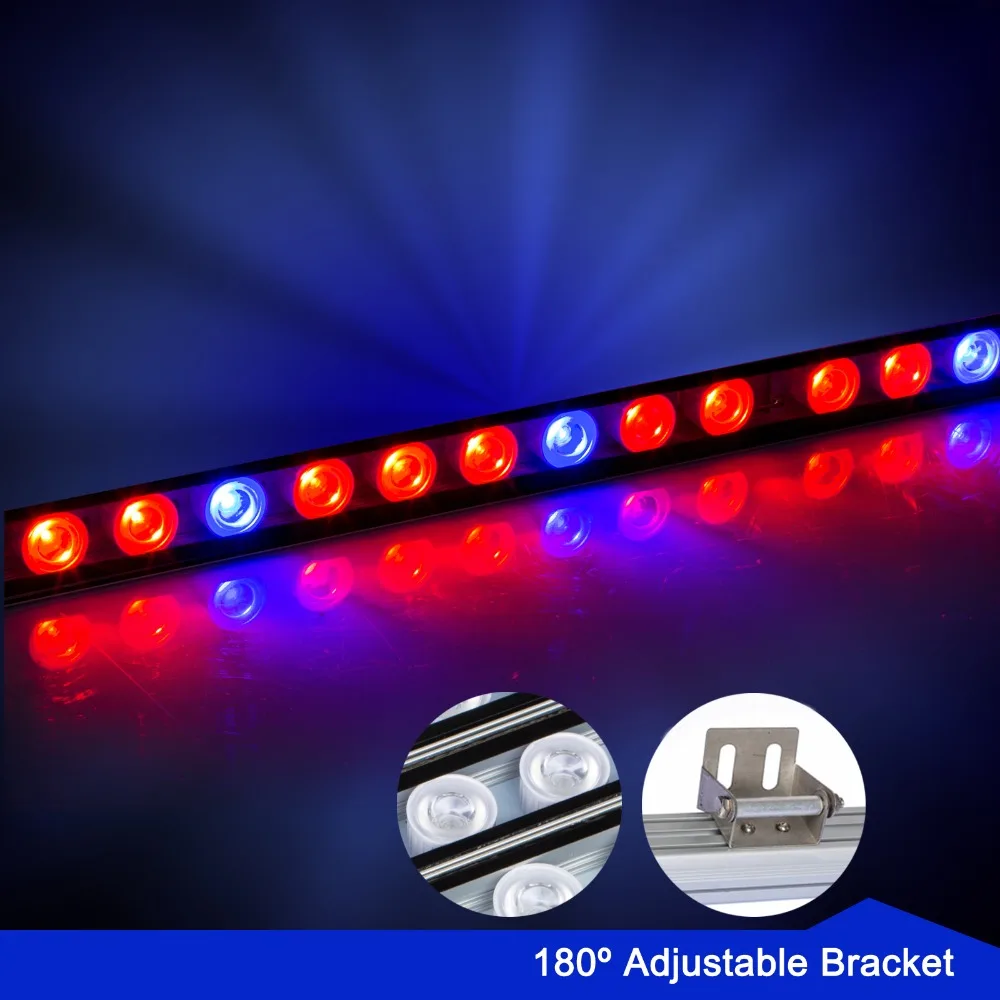 5pcs/lot 108w Waterproof Led Grow Light Bar Red+Blue Lighting for Hydroponic Grow Tent Plant Veg Flower Grow Lamp